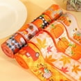 thumbnail image 4 of Hbdhejl Fall Autumn Wired Edge Ribbon Thanksgiving Wired Ribbon Pumpkin Maple Leaf Truck Wired Ribbon Wrapping Crafts Ribbon For Autumn Decorations, 4 of 5