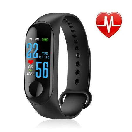 Smart Bracelet, EEEKit IP65 Water-Resistant Smart Sports Bracelet with Heart Rate Monitor Sleep Step Counter Intelligent Activity Tracker Pedometer Watch for Kids Women and (Best Rated Over The Counter Sleep Aid)