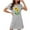 Gray-06, variant on DISKEBUISS Women's Plus Size Short Sleeve Sleep Dress Cute Print Crew Neck Chemise Relaxed Fit Summer Sleepwear