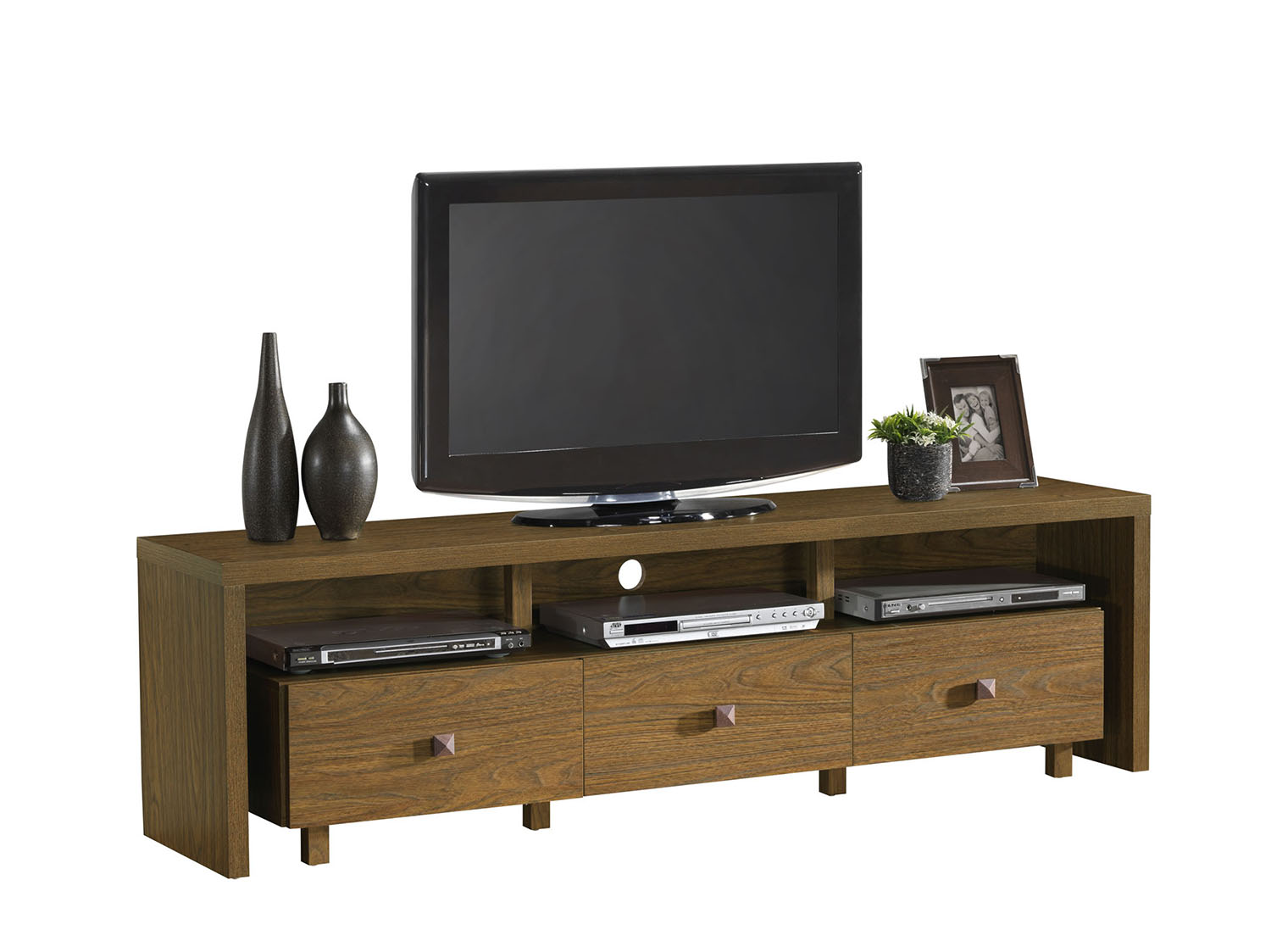 Techni Mobili Palma TV Cabinet for TVs up to 75", 3-Drawer Storage in Multiple Finishes - image 2 of 4
