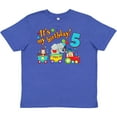 thumbnail image 3 of Inktastic Its My Birthday- Circus Train 5th Birthday Youth T-Shirt, 3 of 5
