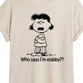 thumbnail image 3 of Peanuts - Who Says Im Crabby Lucy - Juniors Ideal Flowy Muscle T-Shirt, 3 of 6
