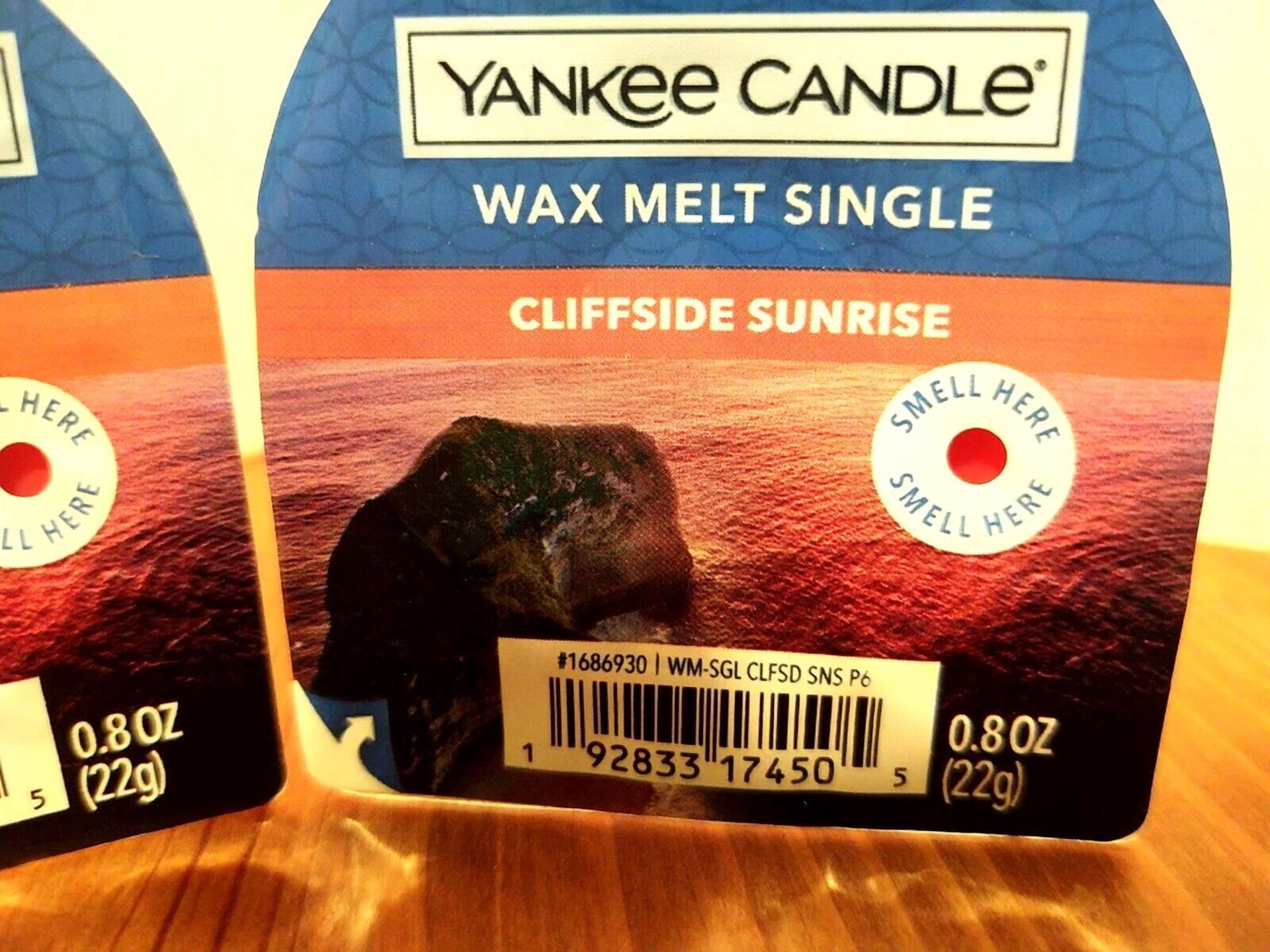 Yankee Candle Cliffside Sunrise Wax Melt Tart Singles X 2 0.8 Oz Each New