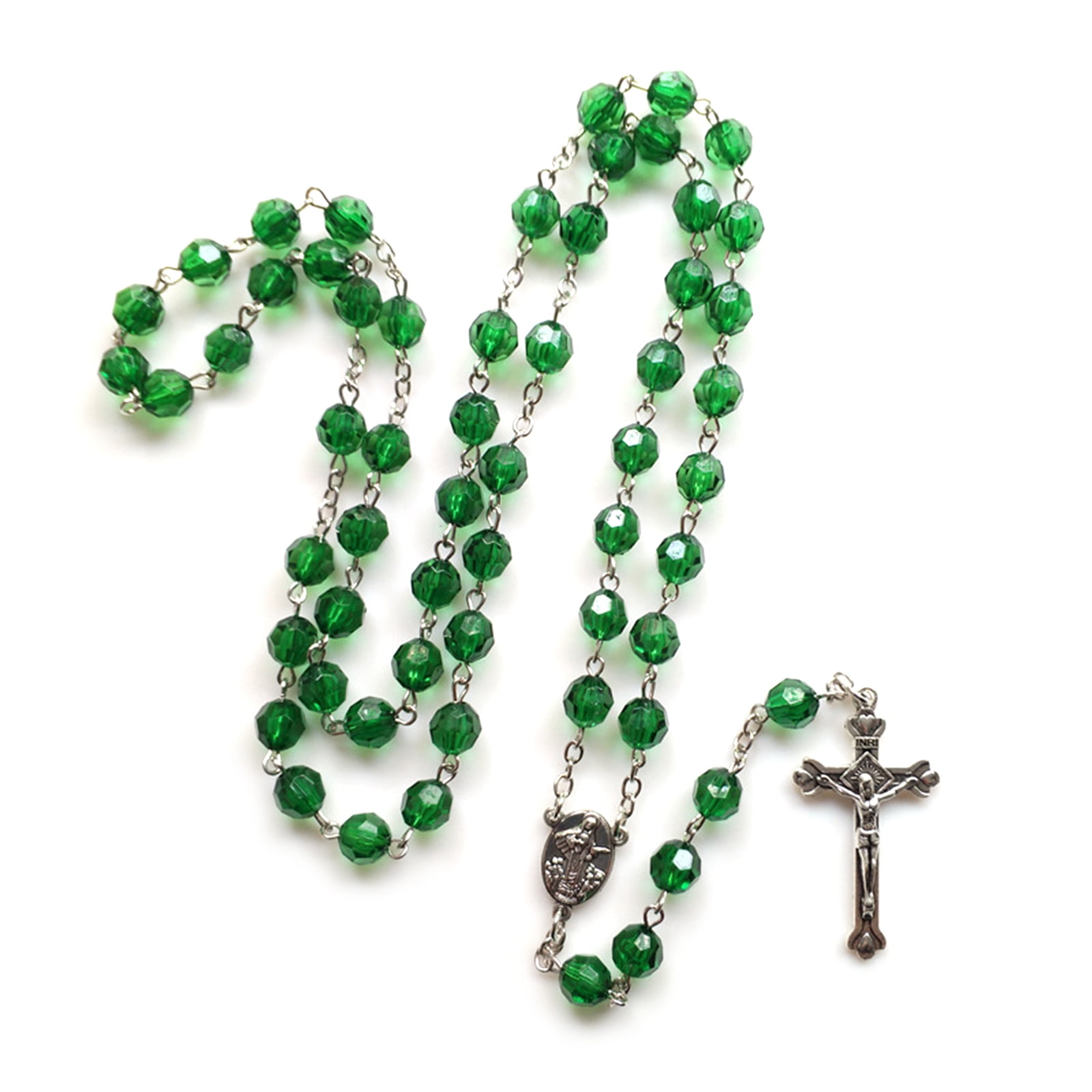 Catholic Rosary Necklace Pendant Fashion Religious Jewelry Women Baptisms