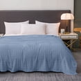 thumbnail image 4 of 27.6 x 39.4 Inch Checkered Coral Fleece Blanket, Thickened Soft Nap Throw, Warm Skin-Friendly for Dormitory, Couch, Office, Multi-Functional Lightweight, 1* Household Blanket, 4 of 6
