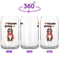 thumbnail image 2 of Happy Thanksgiving Boykin Spaniel with Turkey Pumpkins Autumn Vibes 16oz Glass Cup Mug Dog Lover Glass Can - 12018, 2 of 5