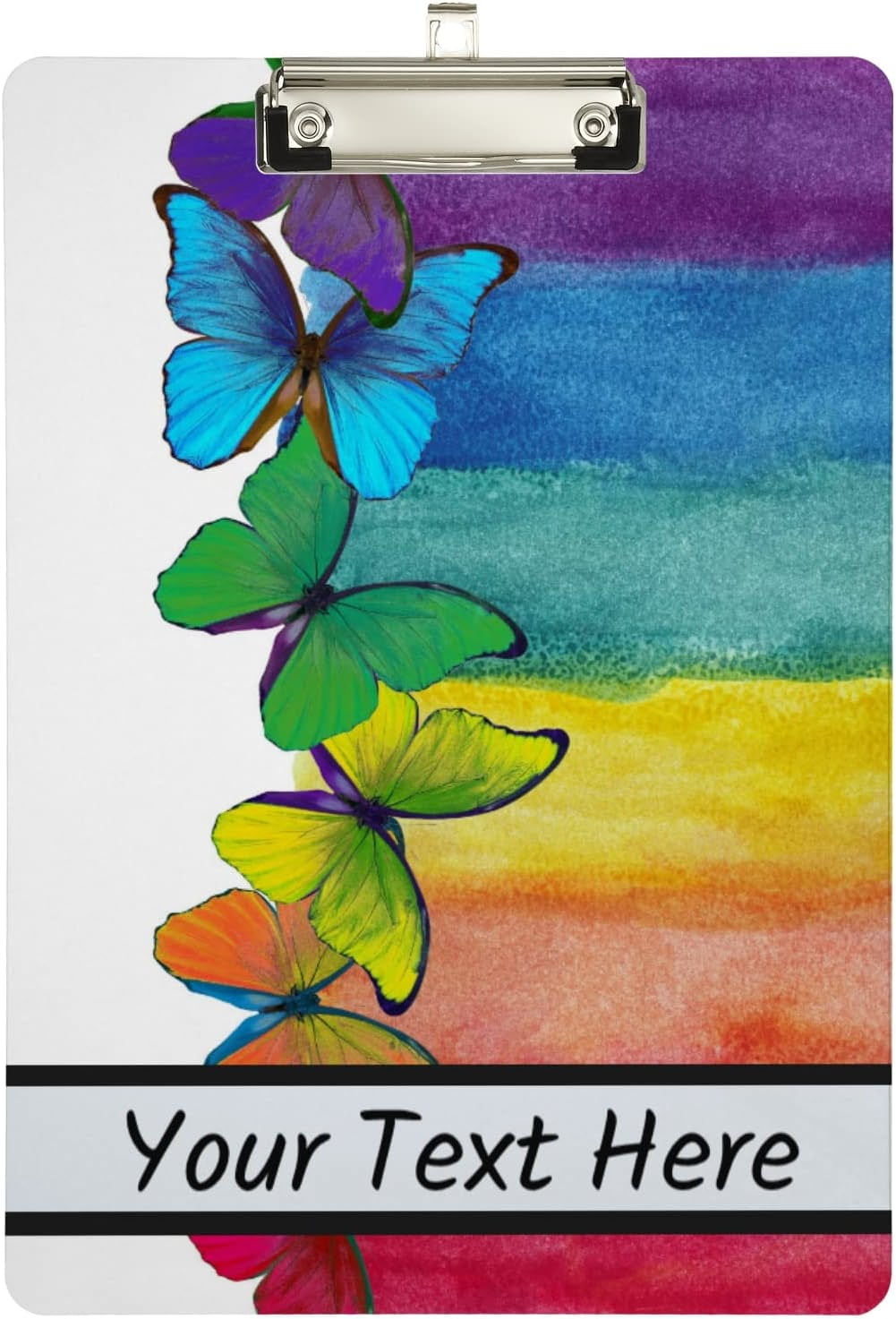 ZHANZZK Butterfly Clipboard Hardboard Wood Nursing Clip Board and Pull