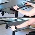 thumbnail image 4 of VIVO Black Clamp-on 36" x 12" Desk Extension, Accessory Platform, Keyboard Tray, 4 of 8