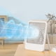 thumbnail image 1 of Ventilador Circulador de Sobremesa para Habitación Pequeña Blanco | Ventilador de escritorio recargable USB silencioso | 3 velocidades | Ajustable 180° | Portátil para el dormitorio de la oficina en, 1 of 8