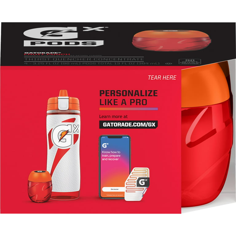 Gatorade Pod Squeeze Bottle Red 30 Ounce