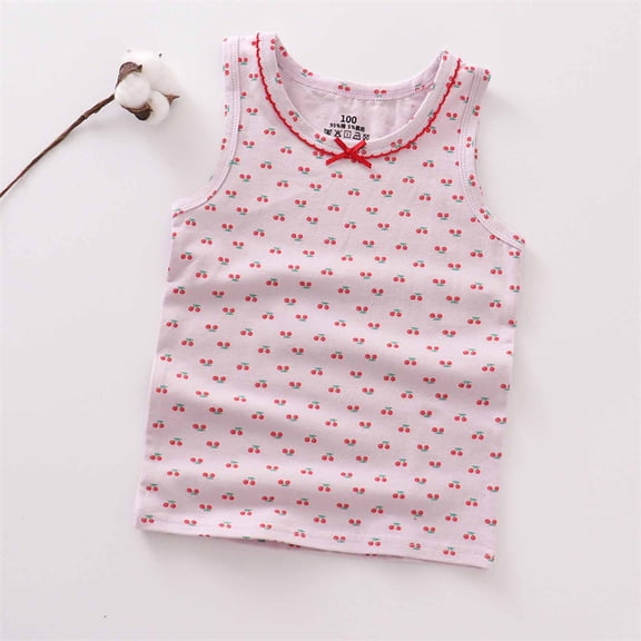 piuwrlz Children Girls Boys Sleeveles Tank Tops for Toddler Refreshing Vest Fashionable Round Neck Pullover Purple Size 4 Years