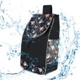 thumbnail image 6 of Wxqbjtam Folding Shopping Cart Replacement Bag Trolley Cart Spare Bag Drawstring Bag Back Black Flower, 6 of 8
