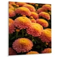 thumbnail image 2 of Designart "Yellow Peach Mums In Bloom Warm Palette" Floral Metal Wall Decor, 2 of 5