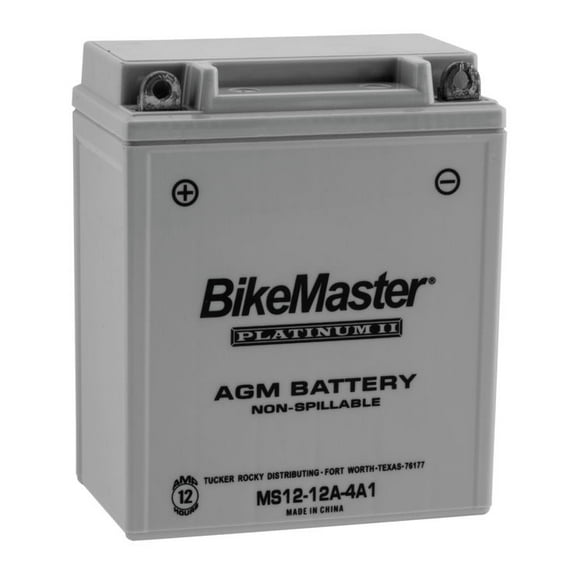 BikeMaster AGM Platinum II Battery MS12-12A-4A1 For Kawasaki ZX550 GPZ 1984-1986