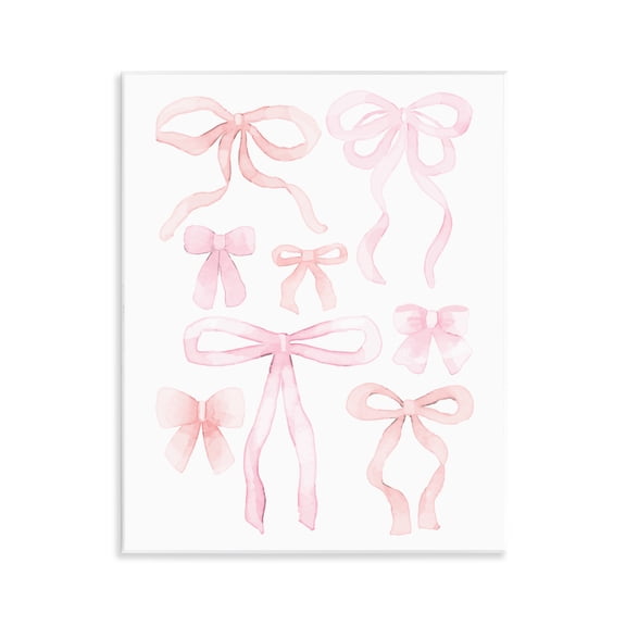 Feminine Chic Bows Wall Plaque Art, design by Kim Allen