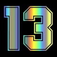 thumbnail image 3 of Car  Sticker Number 13 Funny Car Sticker Creative Colorful Car Rear Window Motorcycle Decoration Sticker, 3 of 7