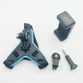 thumbnail image 2 of Motorcycle Headscarf Chin Bracket Fixed Seat Motorcycle Camera Accessories Blue, 2 of 7