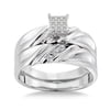 1/5 Carat Princess-Cut Cluster Bridal Set