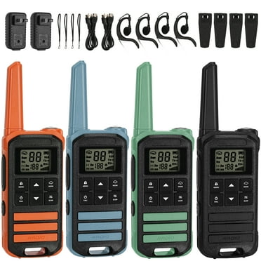 Baofeng Walkie Talkie, 4 Pack Walkie Talkies for Adults with Lamp, 22 Channel Rechargeable Two-Way Radio
