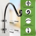 thumbnail image 4 of Gancho colgador para plantas EPHECH, soporte de pared resistente de 40 cm, negro, 4 of 7