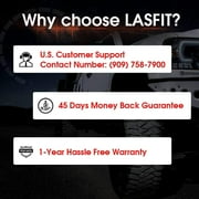 Lasfit H7 LED Headlight Bulbs Custom for Kia Hyundai Mitsubishi with Retainer Adapter Super Bright 60W 6000LM 6000K White (2Pcs)