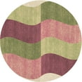 thumbnail image 1 of Ahgly Company Indoor Round Patterned Ginger Brown Green Area Rugs, 4' Round, 1 of 6