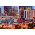 thumbnail image 2 of SMO 14x11 Gold Ornate Wood Framed with Double Matting Museum Art Print Titled - Speer Boulevard bridge leads to downtown Denver Colorado, 2 of 4