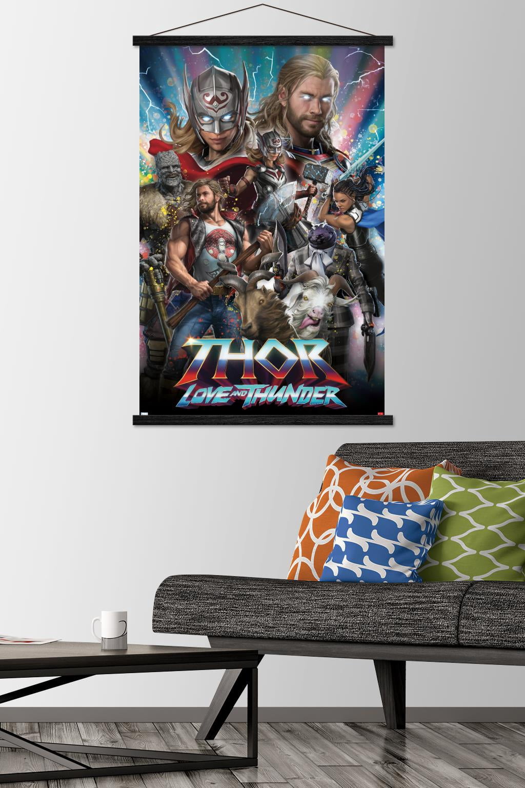 Marvel Thor: Love and Thunder - Amazing Wall Poster with Magnetic Frame, 22.375" x 34"