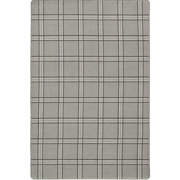 Milliken Imagine Area Rug PANE PLAID GREYFELL Pane Plaid Greyfell Plaid Cubes 10 9 x 13 2 Rectangle