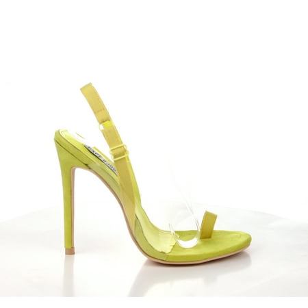Cape Robbin Shoes - Cape Robbin Sensuous Yellow Sling Back High Clear ...