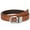 Brown+Dark Brown, variant on JASGOOD Boys Leather Belts Kids Casual Reversible Belt for School Uniform