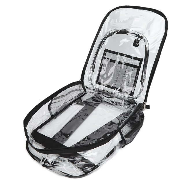 Transparent Backpack, PVC Stylish Beautiful Waterproof Multifunctional Large Students Backpack For School For Outdoor Travel