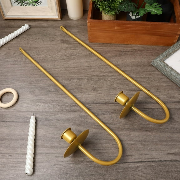 Mobestech Elegant Golden Metal Candle Wall Sconces, Sturdy and Easy to Install