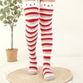 thumbnail image 2 of Compression Socks for Women - Y2K Retro Color Block Knee High Socks, Trendy Knit Street Style Fall Must Haves, Novelty Socks for Running & Diabetic, 2 of 3