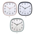 thumbnail image 4 of Matsuzay Reloj de pared de moda para el hogar, relojes silenciosos para sala de estar, reloj de escritorio cuadrado, decoración, relojes Decoración del hogar Azul 12 pulgadas, 4 of 6
