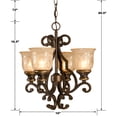 thumbnail image 3 of Norwalk 4 Light Bronze Mini Chandelier, 3 of 3