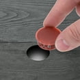 thumbnail image 6 of Uxcell 64PCS 22mm Dark Grey Plastic Hole Plugs, Flush Type Panel Hole Caps, 6 of 6