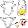 thumbnail image 1 of Juego de cortadores de galletas de vacas, 3 estilos, cortadores de galletas de vacas y cortador de galletas de tarro de conservas Mason para molde de galletas de Navidad Fason WRLF-577, 1 of 7