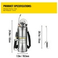 thumbnail image 4 of KFFKFF Stainless Steel 10L Sprayer for Home and Commercial Use, Ideal for Gardening, Floor Sanitation, and Various Industrial Applications, 4 of 10
