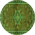 thumbnail image 1 of Ahgly Company Indoor Round Persian Green Traditional Area Rugs, 3' Round, 1 of 1