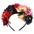 thumbnail image 4 of FRCOLOR Lightweight Orange Rose Flower Hair Band for and Party Occasion Accessory, 4 of 7