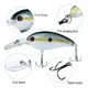 thumbnail image 3 of Señuelos de Pesca para Bajo Duro Realista BLOOSOM 8pcs, 3 of 4