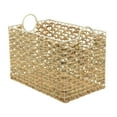 thumbnail image 1 of Water Hyacinth and Resin Storage Basket, 1 of 8