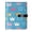 Blue Crowns, variant on DIY Purplewood Printed Microfiber Leather Notebook 9.2x6.7" Refillable Binder Journal with Pen Loop&Pockets 100 Sheets