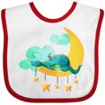 thumbnail image 3 of Inktastic Napping Moon Dragon Boys or Girls Baby Bib, 3 of 4