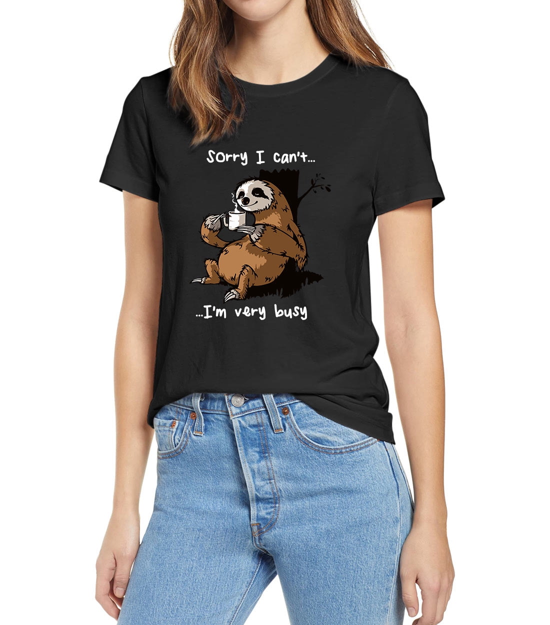 Sloth Lovers Shirt Sloth Gift Funny Sloth Shirt Sloth Sorry I Can't I'm Very Busy Shirt