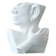 thumbnail image 1 of Jarrón con cara de cabeza humana, maceta, maceta, maceta, maceta, maceta, maceta, maceta, hogar blanco, 1 of 8