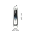 thumbnail image 4 of Unique Bargains 1 Pc Portable Nail Clipper Toenail Clippers Gradient Black, 4 of 7