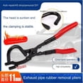 thumbnail image 4 of Pinces de Retrait de Cintre d'Échappement Robuste avec Tous les Cintres en Caoutchouc, Outil Professionnel en Alliage pour Espaces Réduits, Kit de Réparation de Système d'Échappement de Voiture Camion Facile à Utiliser à une Main, 4 of 5