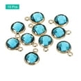 thumbnail image 3 of Crystal Birthstone Charm, December Pendants Drop Bead Lake Blue, for Jewelry Making, 10 Pack, 3 of 6